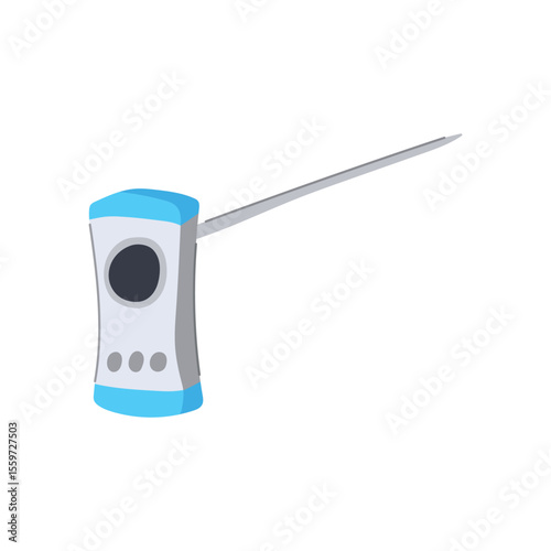 temperature compost thermometer cartoon vector illustration