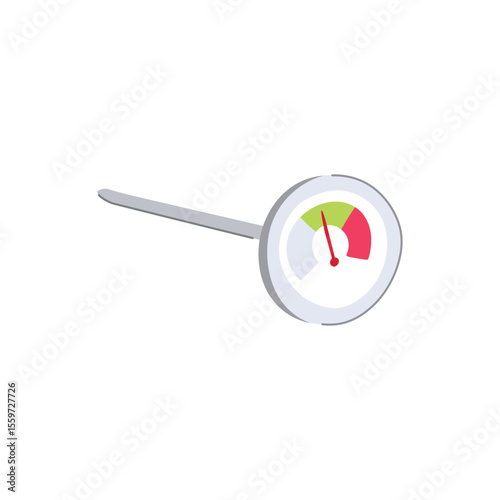 aeration compost thermometer cartoon vector illustration