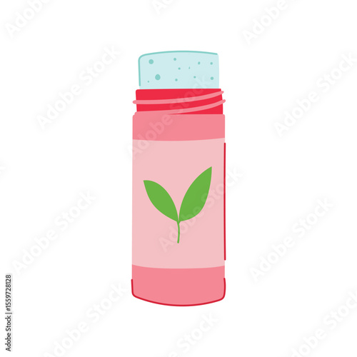 nontoxic deodorant eco friendly cartoon vector illustration