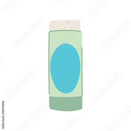 crueltyfree deodorant eco friendly cartoon vector illustration