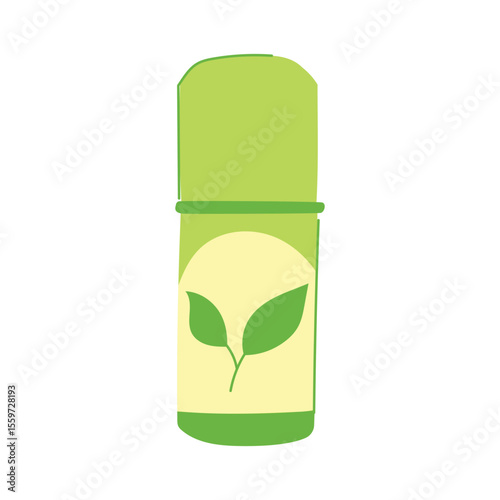 zerowaste deodorant eco friendly cartoon vector illustration