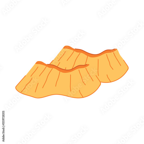 nonslip disposable shoe covers cartoon vector illustration