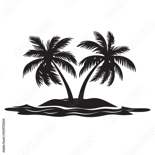 plam tree silhouette