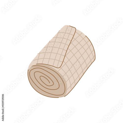 protection gauze roll cartoon vector illustration