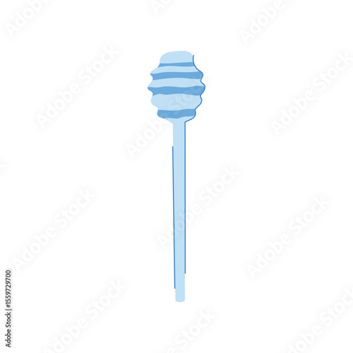 beeswax honey dipper stick cartoon vector illustration