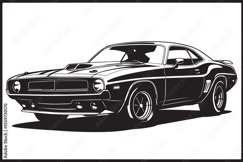 Naklejka premium Set of Modern Sport Car Silhouettes - Automotive Vector Collection