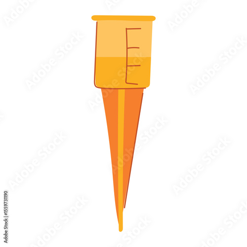calibration rain gauge cartoon vector illustration