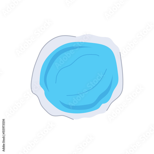 relief reusable hot cold gel pack cartoon vector illustration