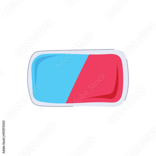 compress reusable hot cold gel pack cartoon vector illustration