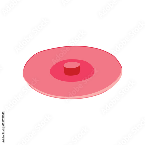 airtight silicone food cover cartoon vector illustration