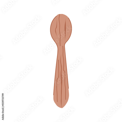 wooden tongue depressor cartoon vector illustration