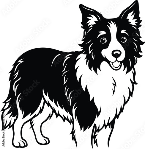 vector illustration of a dog