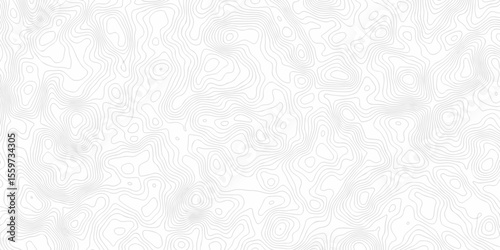 Abstract background with a wave grid map and topography map and seamless pattern with lines White wave paper curved reliefs abstract background, Abstract topographic contours map background.	