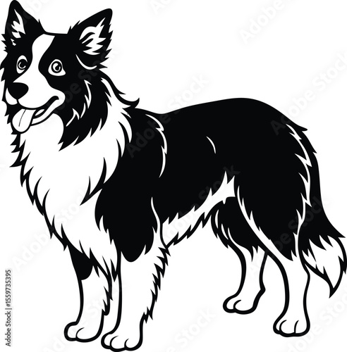 vector illustration of a dog