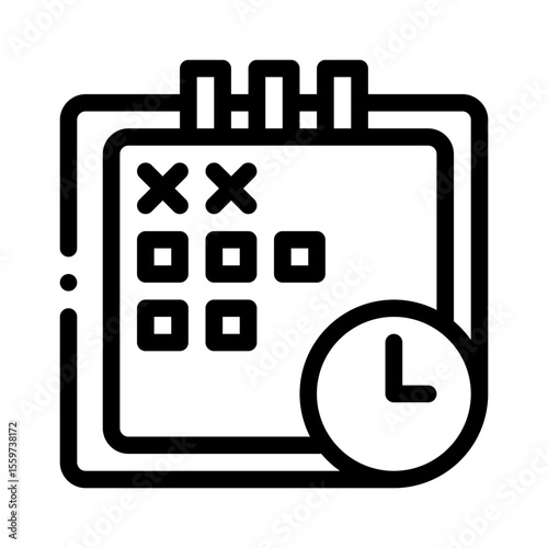 date picker line icon