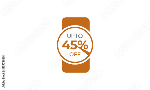 Up to 45% off design, up to percent off design template
