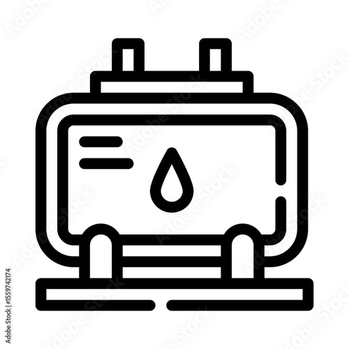 Cistern line icon