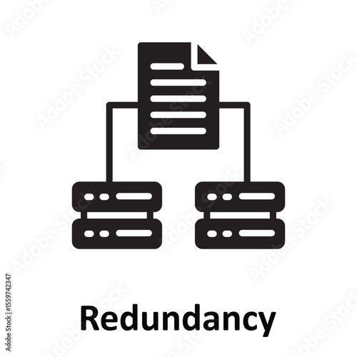 Redundancy Vector Icon which can easily modify or edit
