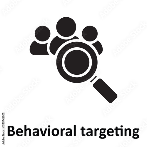 Behavioral targeting Vector Icon which can easily modify or edit