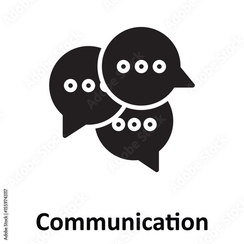 Communication Vector Icon which can easily modify or edit
