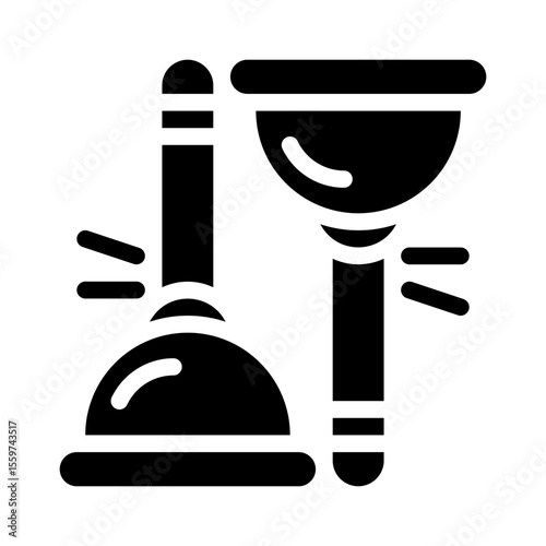 plunger glyph icon