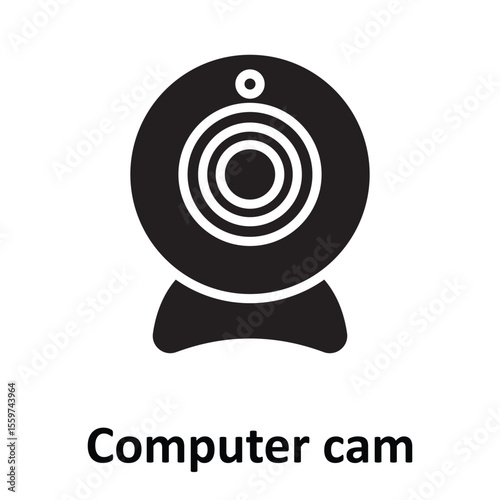 Computer cam Vector Icon which can easily modify or edit