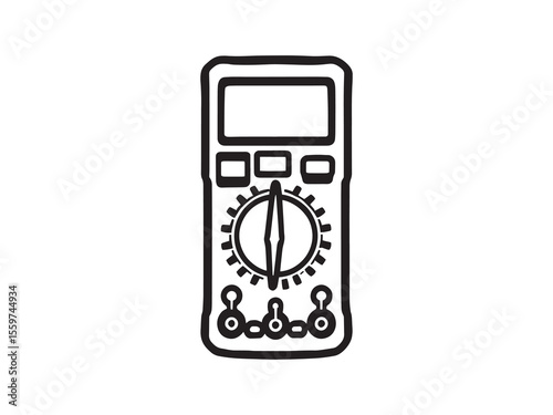 Simple multimeter vector drawing for technical design projects