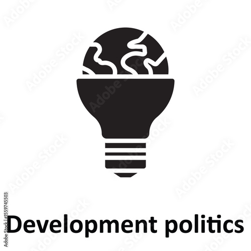 Development politics Vector Icon which can easily modify or edit