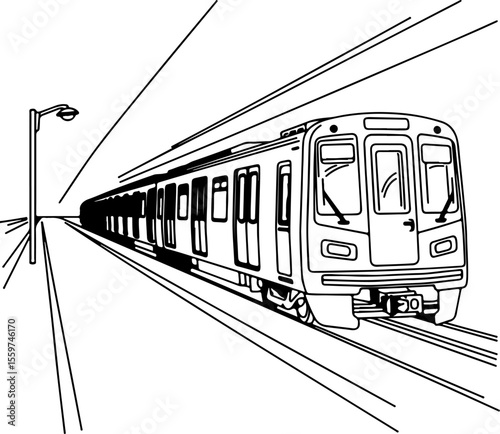 Minimalist black and white line drawing of a person in silhouette