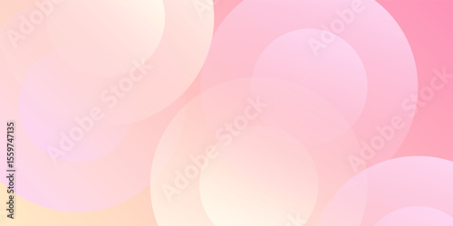 Abstract banner background, pastel colorful, pink and yellow gradations modern