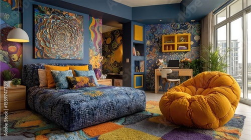 Colorful and Playful Children Rooms use fun colors, whimsical patterns, and imaginative furniture to create inspiring and vibrant spaces for kids.