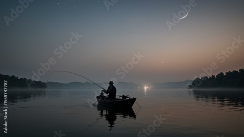 fishermen on the river