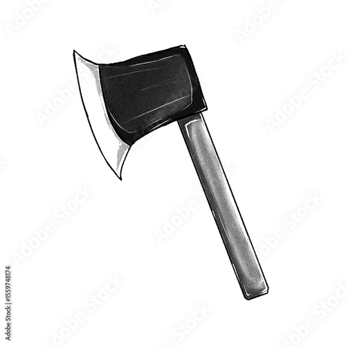 A glass with a straw black and white art high detailed halftone dither vector design