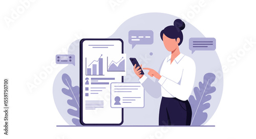 a man holding a phone and looking at a document