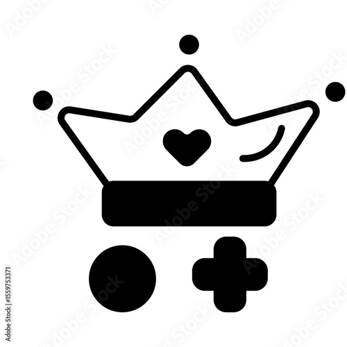 Gaming royalty symbol.