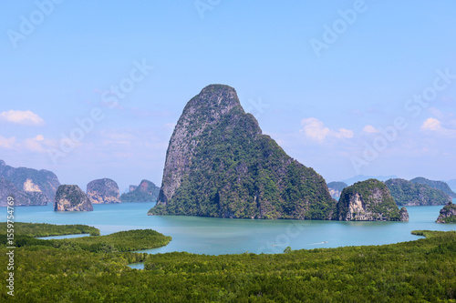 Phang Nga Bay, Phang Nga Province, Southeast Thailand. photo