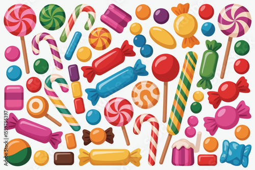 Colorful Assorted Candies and Sweets