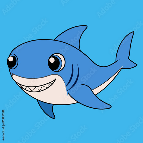 funny cartoon shark