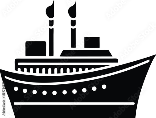 silhouette of a boat