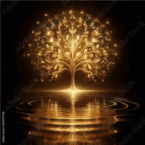 tree in the night
