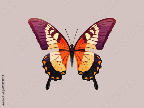 a butterfly with vibrant