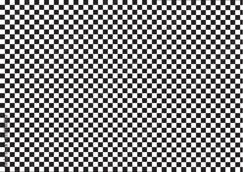 Seamless Black and White Checkerboard Pattern Texture Background