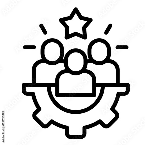 Team Augmentation  Icon Element For Design