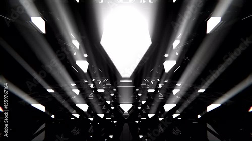 vj loop 3d strobe animation