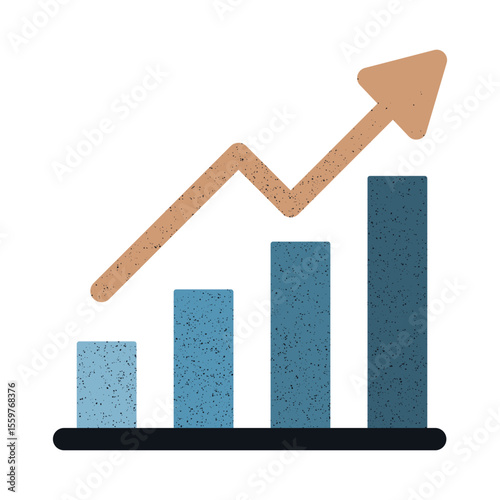 Data visualization shows steady growth in financial performance over time