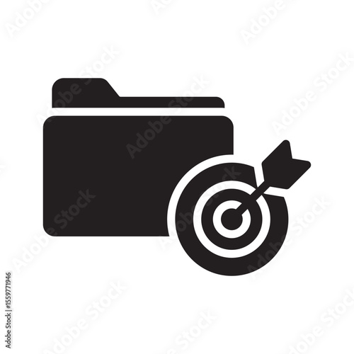 Objective Vector Icon which can easily modify or edit
