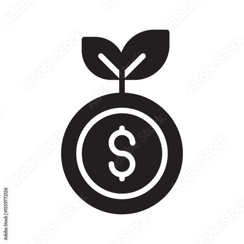 Growth Vector Icon which can easily modify or edit