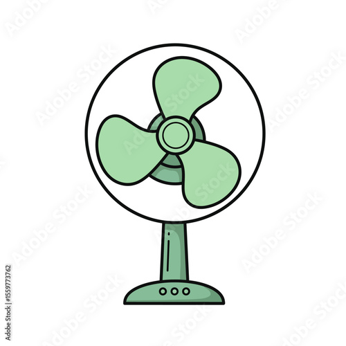Electric fan icon collection Cooler sign business concept. 