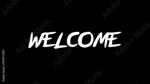 video intro greeting Text Animation Effect, welcome animation, like the video, comment share subscribe channel text animation black background 