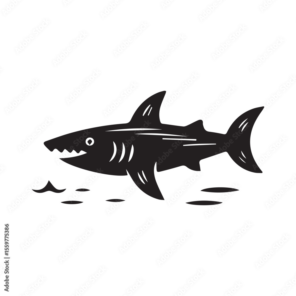 Obraz premium shark vector illustration